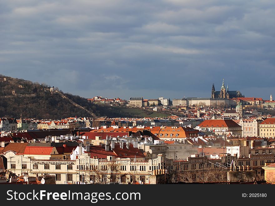 View on Prague and Prague Castle