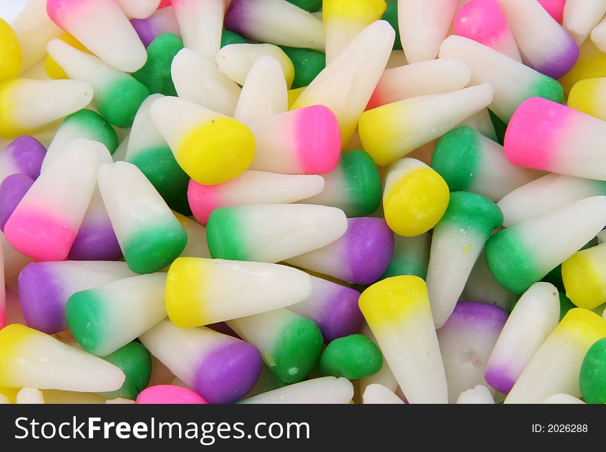 Close up picture of pastel colored Easter candy. Close up picture of pastel colored Easter candy