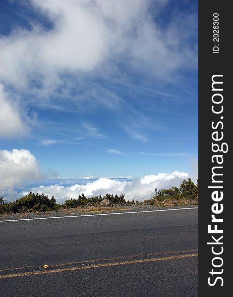 Road to haleakala maui hawaii