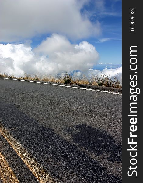 Road to haleakala maui hawaii