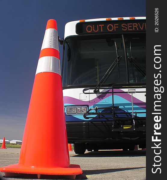 Bus And Traffic Cone 2