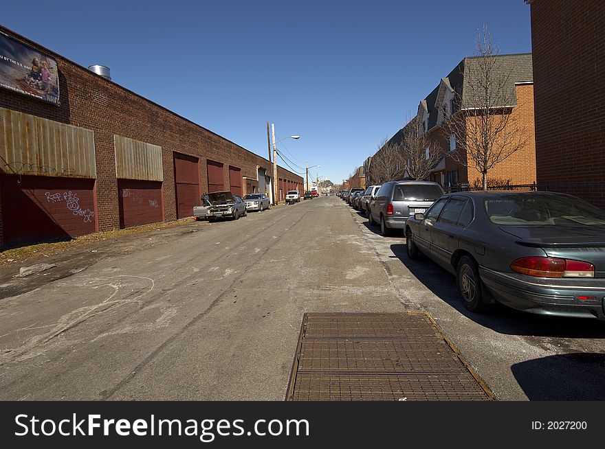 Typical Street scene in Queens. Typical Street scene in Queens