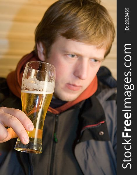 Man with beer