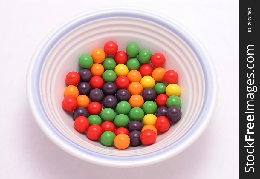 Bowl of Multi colored Candy. Bowl of Multi colored Candy