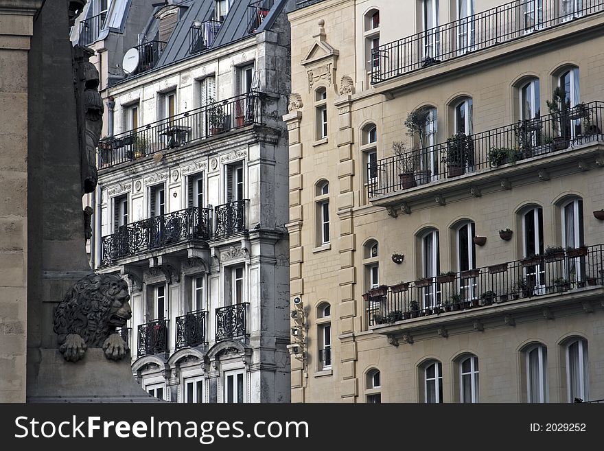 Wealthy and upscale homes located in Paris France. Wealthy and upscale homes located in Paris France