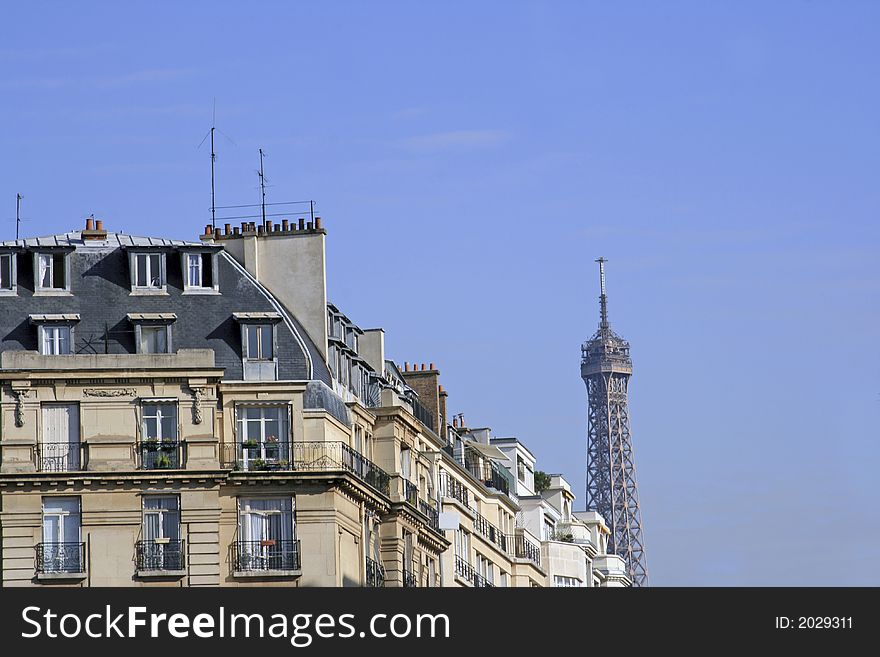 Eiffel Tower As Seen From The Rue Passy