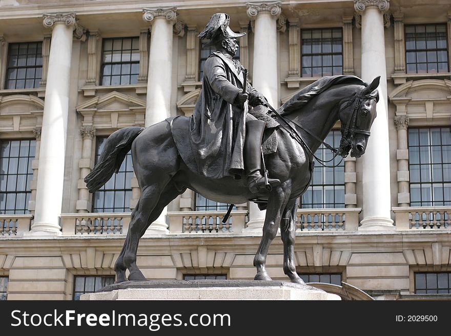 Monument of Adrian Jones in London. Monument of Adrian Jones in London