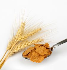 Wheat Cereal Flakes Stock Photography Wheat Cereal Flakes Stock Photography