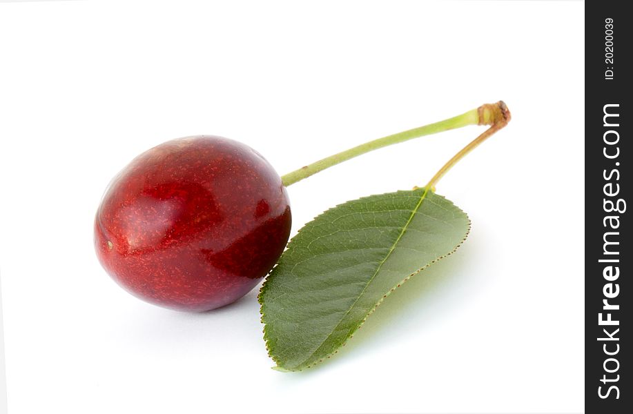 Sweet cherry isolated on white background. Sweet cherry isolated on white background