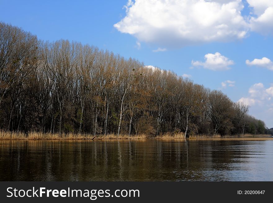 Danube river, photo taken in Serbia