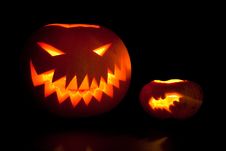 Jack-o -lanterns Royalty Free Stock Photography Jack-o -lanterns Royalty Free Stock Photography