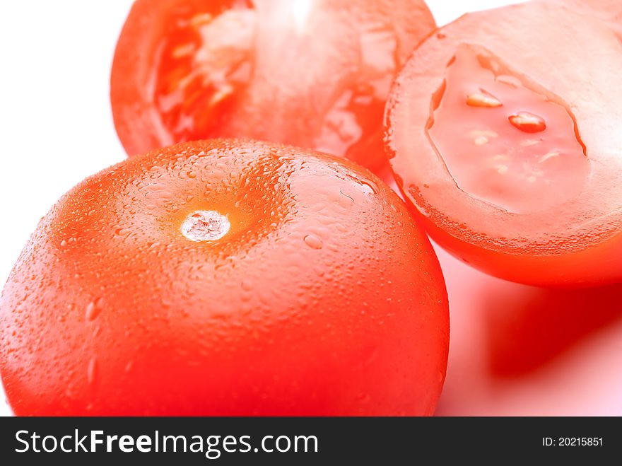 Close-up ripe red tomatos. Close-up ripe red tomatos