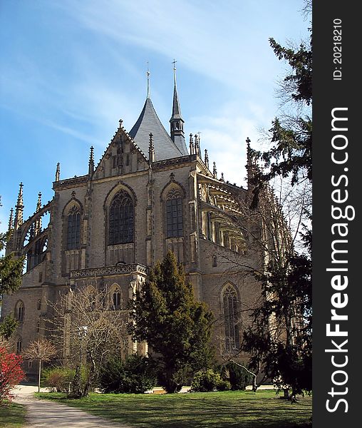 Cathedral of St. Barbara in the Czech town of Kutna Hora