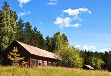 Barn In The Forest. Stock Photography Barn In The Forest. Stock Photography