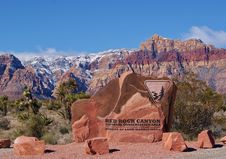 Entrance To Red Rock Canyon Nevada Royalty Free Stock Image