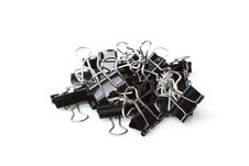 A Black Binder Clip Stock Images A Black Binder Clip Stock Images