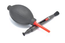 Blower And Lens Pen Royalty Free Stock Photos Blower And Lens Pen Royalty Free Stock Photos