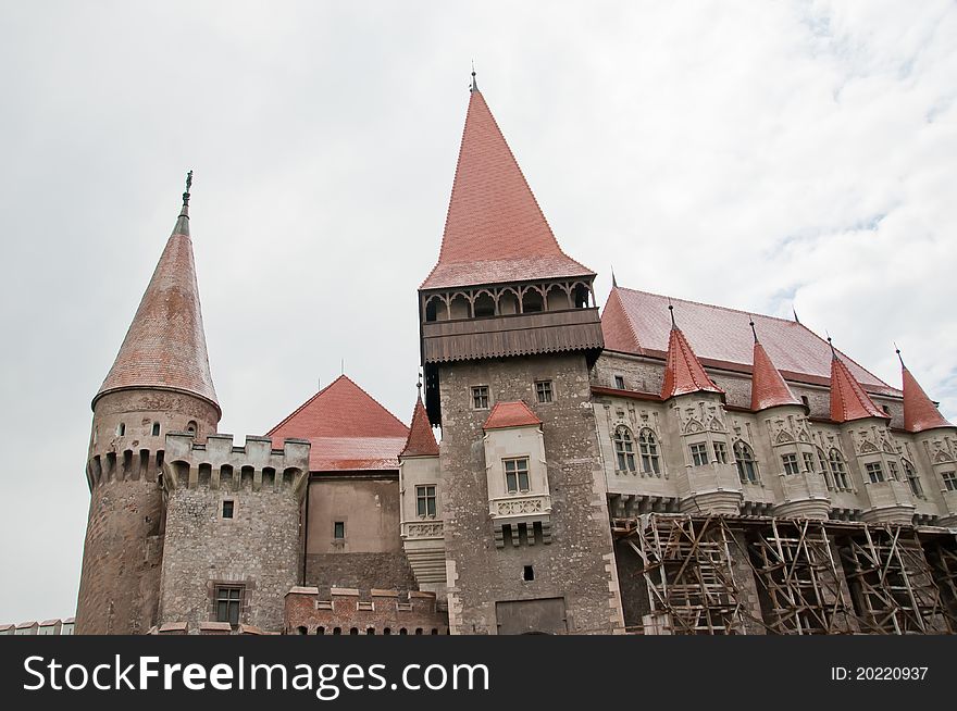 Old stone castle in Romania - Hunedoara castle
