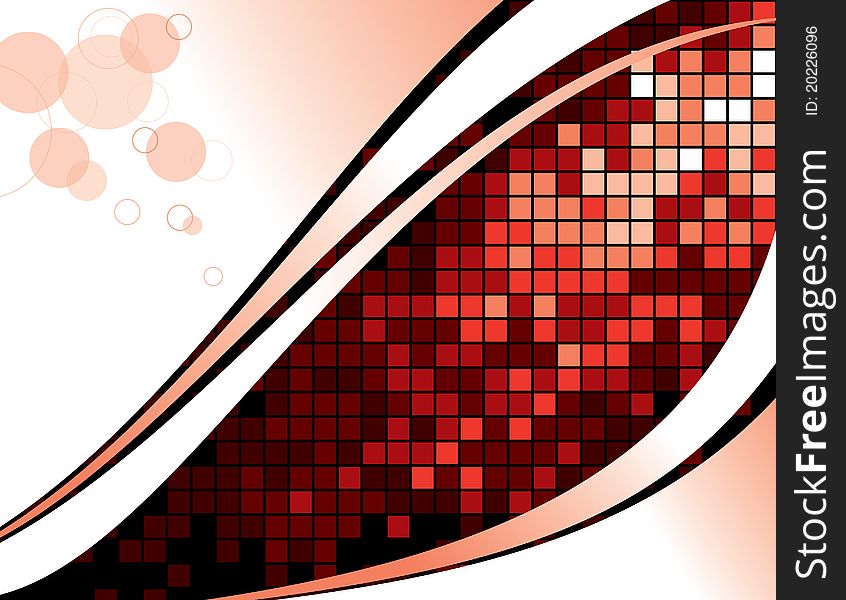 Red Squares background. Abstract Illustration. Red Squares background. Abstract Illustration.