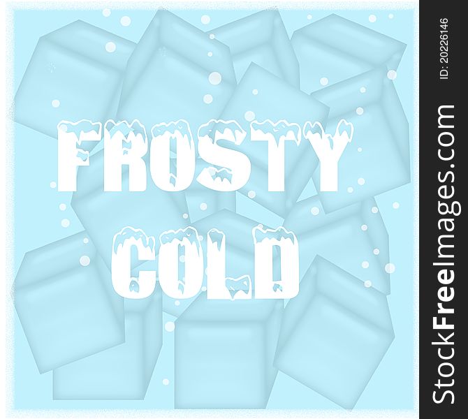 Frosty Cold Poster