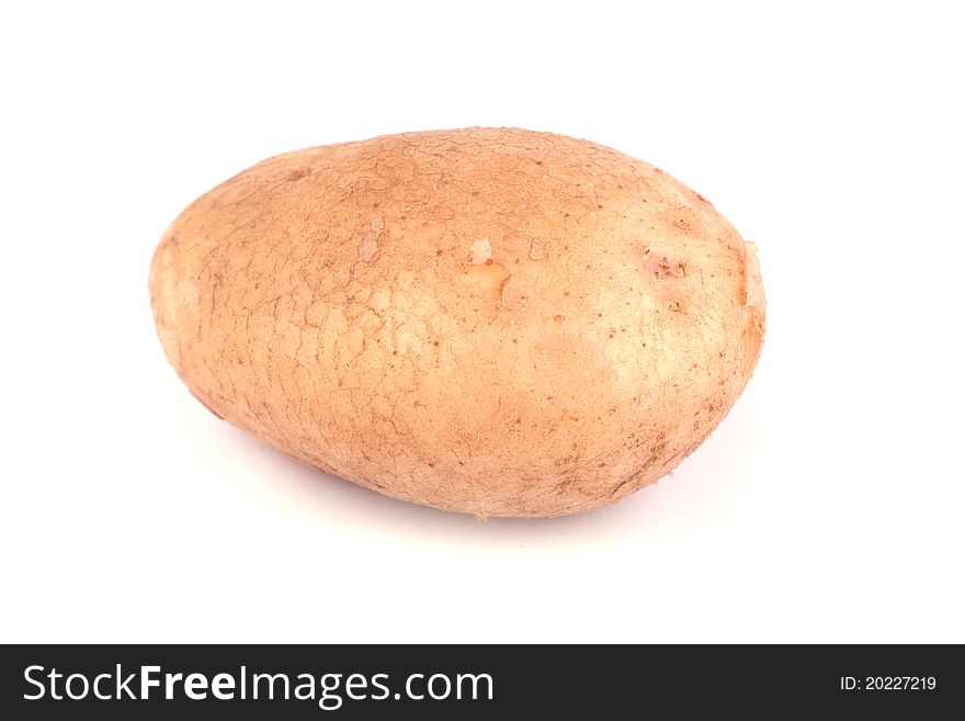 Potato isolated on white background.