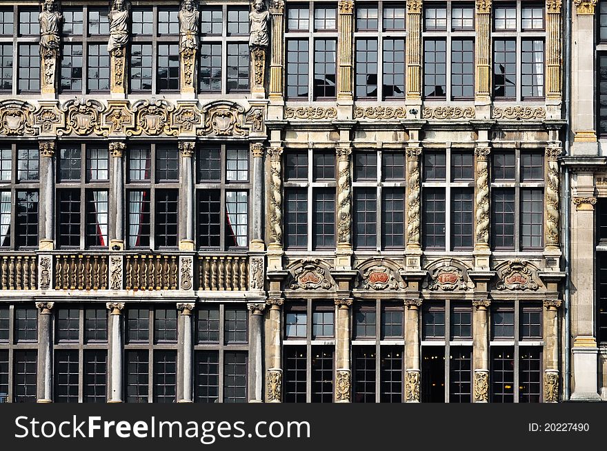 View of the Grand Place of Brussels, Belgium