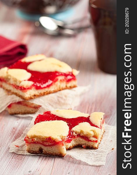 Perfect with coffee or tea fresh cherry bars