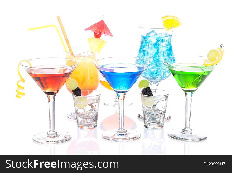 Alcoholic Cocktails Variation Martini