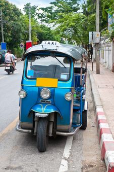 Thai Tuk Tuks Sit Parked Royalty Free Stock Images Thai Tuk Tuks Sit Parked Royalty Free Stock Images