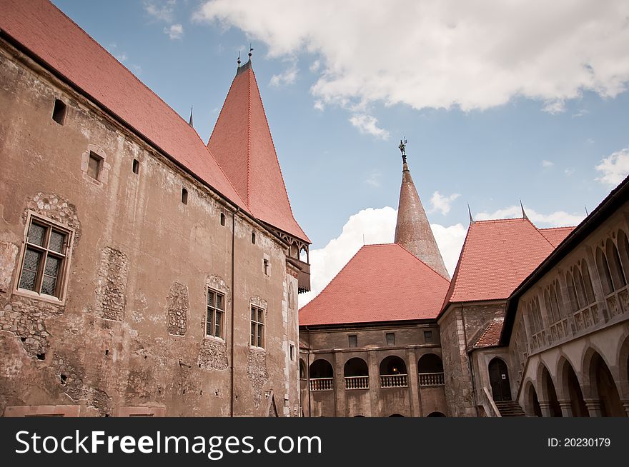 Image from the medieval old stone castle in rural Romania. Image from the medieval old stone castle in rural Romania