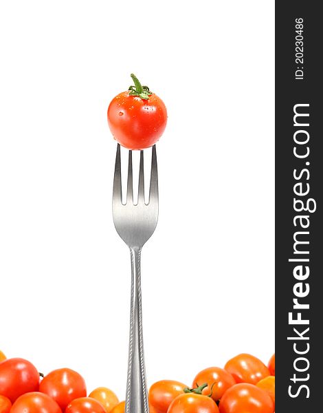 The Fresh Tomatoes With Fork