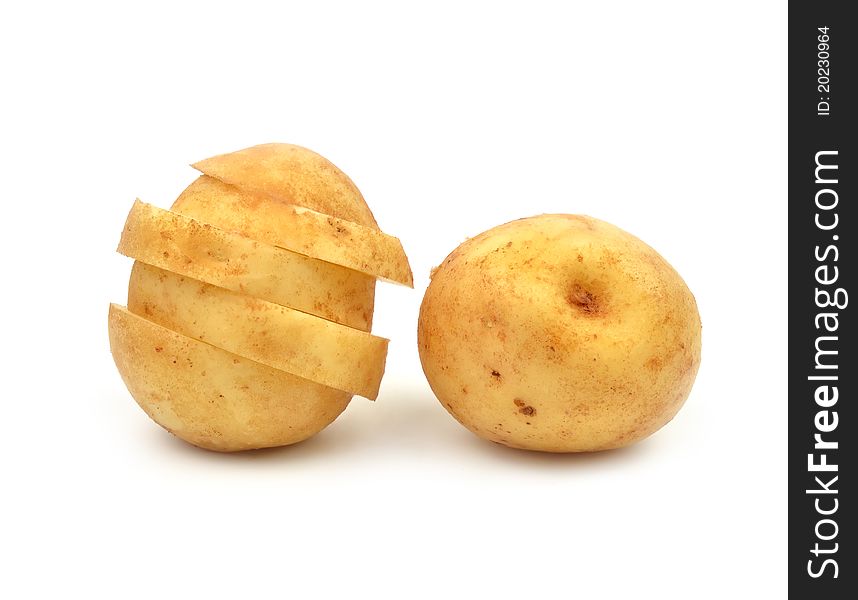 Potato isolated on white background