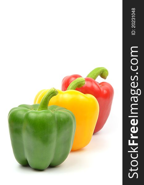 Fresh Colorful Paprika Isolated