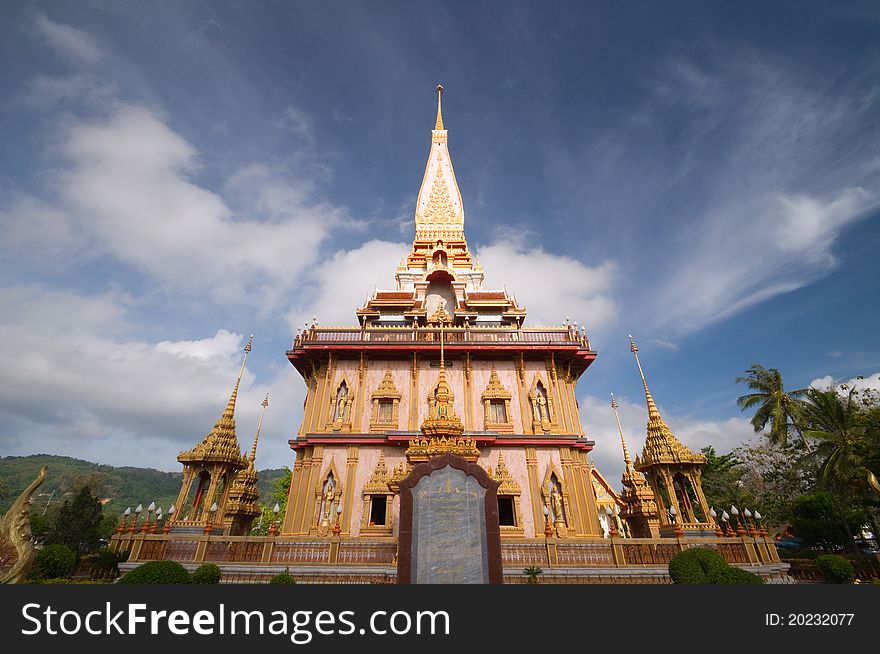 Thai temple Wat Chalong Phuket province Thailand