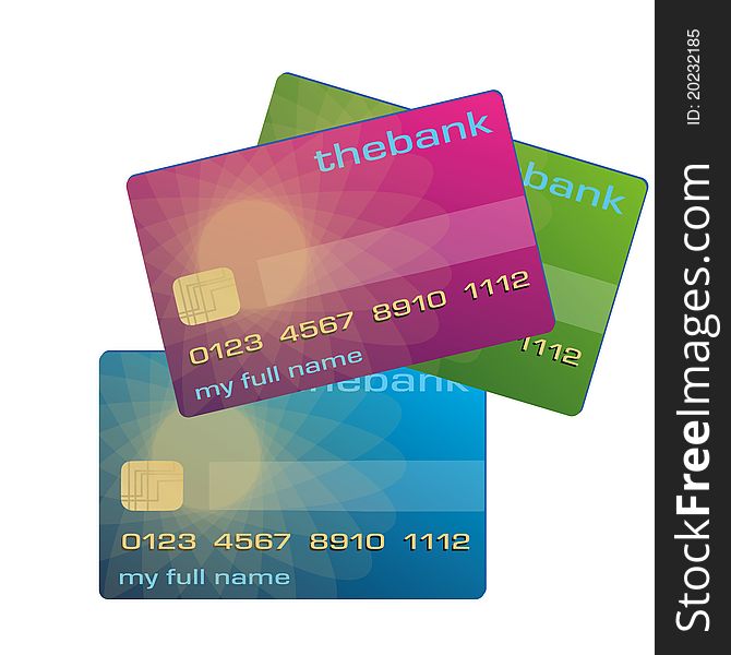 Credit or debit card used to pay and buy on the Internet