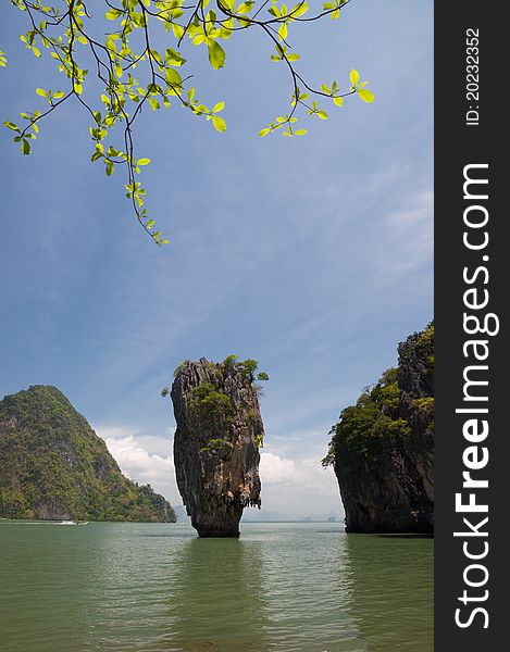 James bond island ro Khao Tapu at Phang Nga province South of Thailand