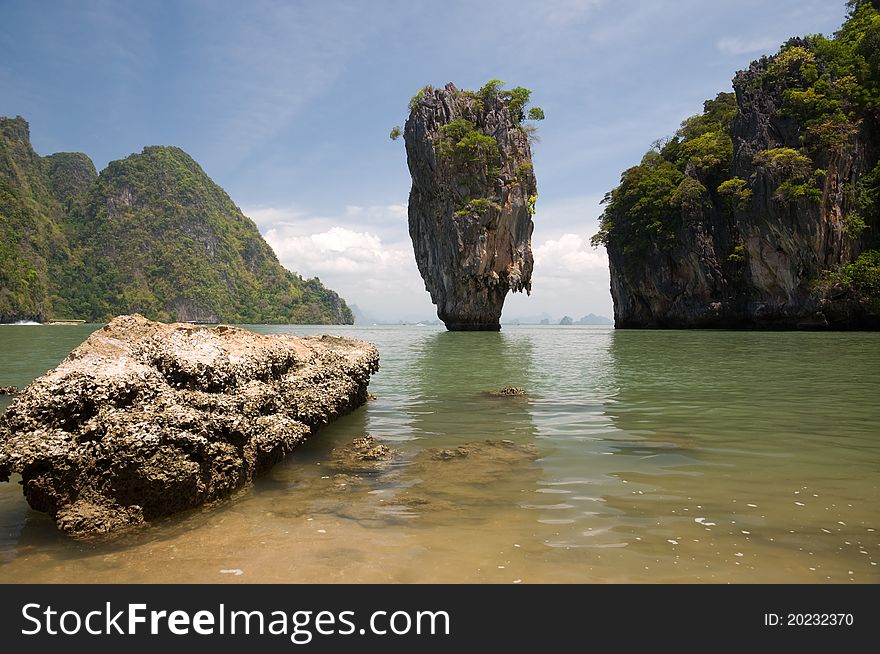 James bond island ro Khao Tapu at Phang Nga province South of Thailand