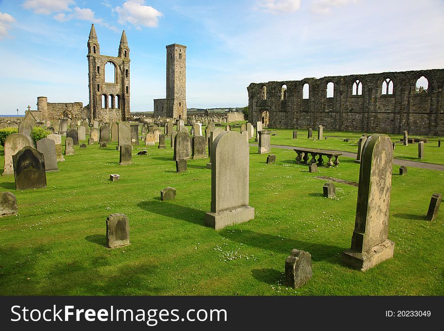 St Andrews cathedral grounds, Scotland, GB