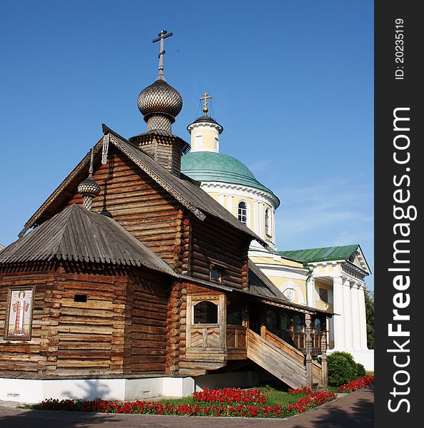 Temple of the Assumption of Mary was built in 1823, the wooden church of St. Nicholas has been known since the fourteenth century. Temple of the Assumption of Mary was built in 1823, the wooden church of St. Nicholas has been known since the fourteenth century