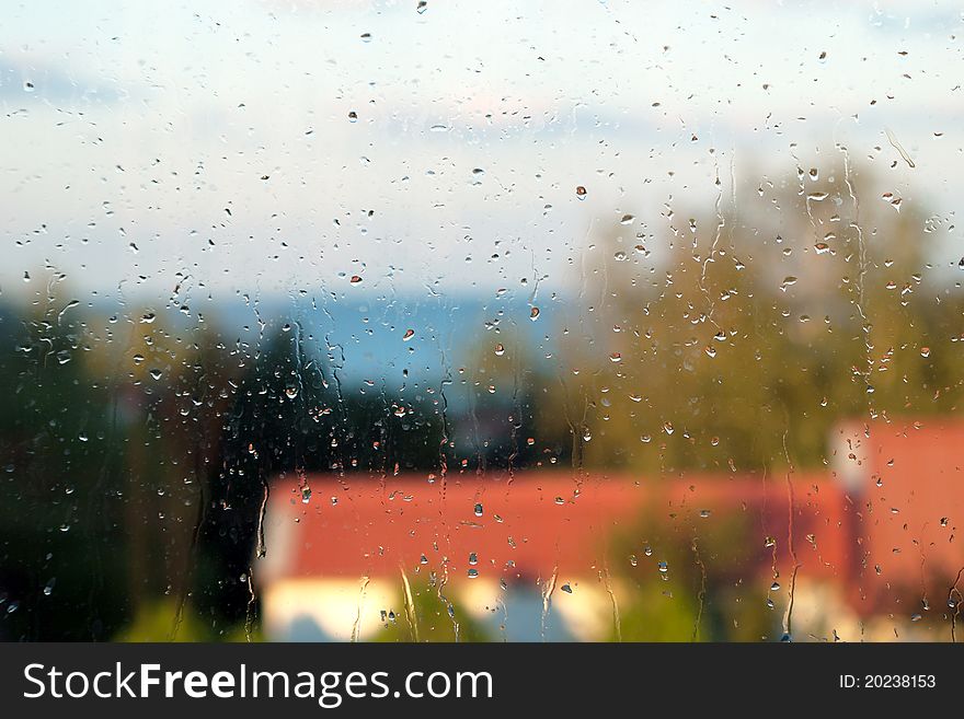 Raindrops On Window