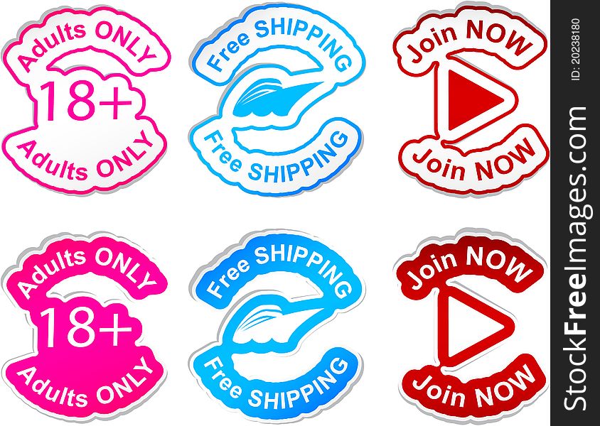 Adults only, free shipping, join now   stickers. .Adults only, free shipping, join now   stickers.