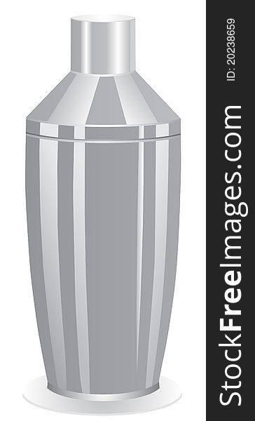 Stainless steel shaker  illustration