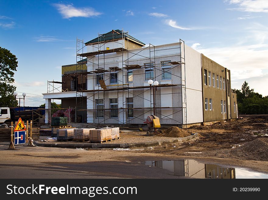 Building (reconstruction) of an old building for new use. Building (reconstruction) of an old building for new use