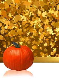 Free Composition For Thanksgiving Invitation. EPS 8 Stock Photography - 20241152