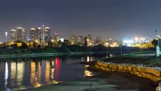 Tel Aviv City At The Night Stock Image Tel Aviv City At The Night Stock Image
