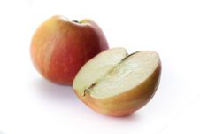Cutted Apple On White Background Stock Photo Cutted Apple On White Background Stock Photo