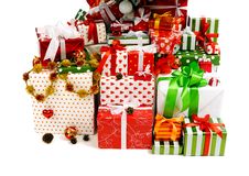 Stack Of Gift Boxes Stock Image Stack Of Gift Boxes Stock Image