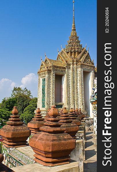 The ancient temple at Wat Arun, Bangkok - Thailand