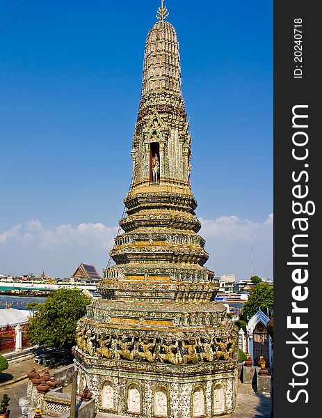 The ancient temple at Wat Arun, Bangkok