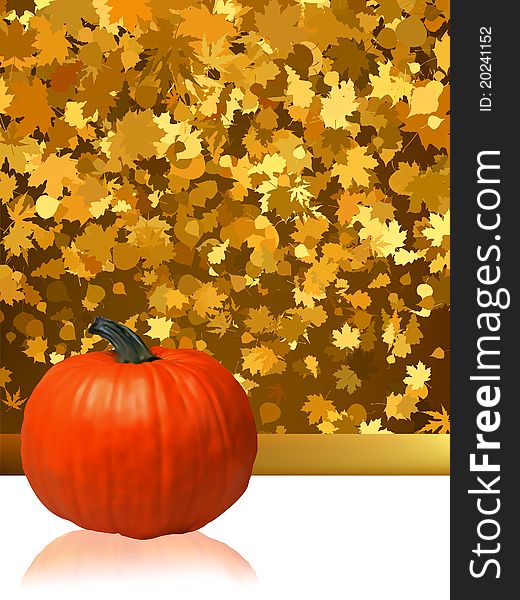 Composition for Thanksgiving invitation border or background with copy space. EPS 8 file included. Composition for Thanksgiving invitation border or background with copy space. EPS 8 file included